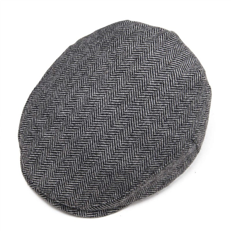 JANGOUL Kids Wool Tweed Newsboy Flat Cap Herringbone Boy Infant Toddler Child Youth Beret Hat (6-8 Years, Style1) - Image 5